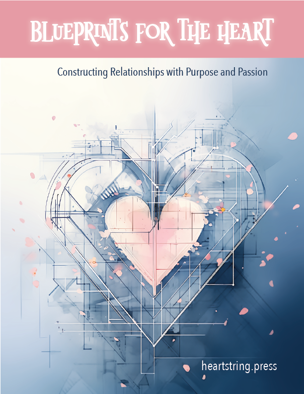 the book cover for blueprints for the heart